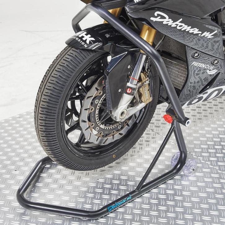 Datona Zwarte paddockstand Xtreme - Voorwiel - Datona, Motoren, Onderdelen | Merk-onafhankelijk, Nieuw, Ophalen of Verzenden