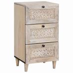 vidaXL Dressoir met lade Wit 33.5 x 40 x 75 cm, Huis en Inrichting, Kasten | Dressoirs, Verzenden, Nieuw, Overige houtsoorten