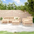 vidaXL 7-delige Loungeset massief grenenhout, Tuin en Terras, Verzenden, Nieuw, 7 zitplaatsen, Loungeset