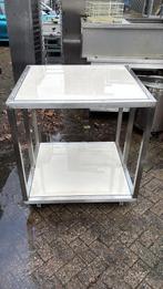 Onderstel RVS/Trespa zeer degelijk 90x96x105 bxdxh, Ophalen of Verzenden, Gebruikt