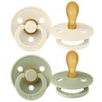 Bibs Ivory/Sage 6-18 mnd 2 Stuks Symmetrische Fopspeen, Verzenden, Nieuw
