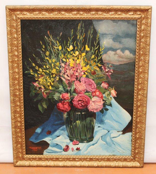 Carlos Canut de Bon (1877-1945) - Flores bajo el cielo, Antiek en Kunst, Kunst | Schilderijen | Klassiek