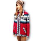 Alpaca trui dames, Peruvian zip up sweater adults, Overige kleuren, Verzenden, Maat 42/44 (L), Nieuw