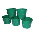 Emmers - Huishoudemmers - 10 liter - Set van 5 stuks - Met, Ophalen of Verzenden, Nieuw