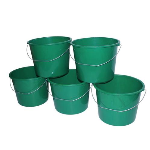 Emmers - Huishoudemmers - 10 liter - Set van 5 stuks - Met, Huis en Inrichting, Woonaccessoires | Thermometers, Ophalen of Verzenden