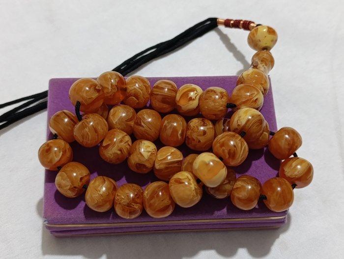 Rozenkrans - Amber - 1970-1980 - Zeldzame gebedskralen, Verzamelen, Dierenverzamelingen