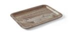 Dienblad - Donker eiken - 24 x 35 cm - Melamine - Hendi - 50, Verzenden