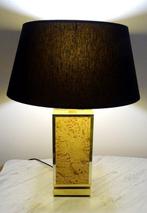 Tafellamp - Luik en goudkleurig metaal - jaren zeventig