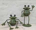 Beeldje - A pair of Frog candleholders - Metaal