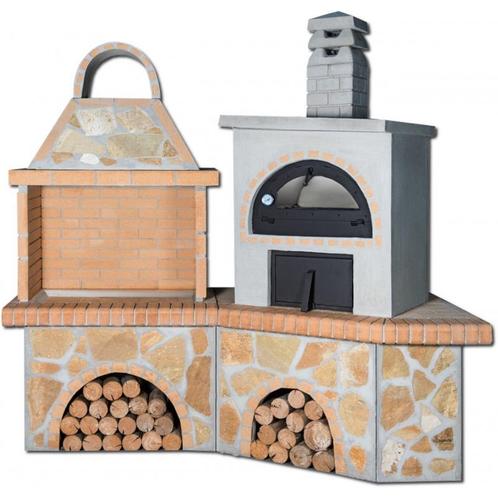 Buitenkeuken set bbq met houtoven - yellow firebrick &..., Huis en Inrichting, Keuken | Keukenbenodigdheden, Ophalen of Verzenden