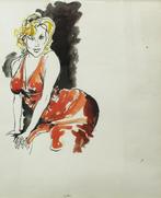 Renato Guttuso (1911-1987) - Marilyn, Antiek en Kunst, Kunst | Schilderijen | Modern