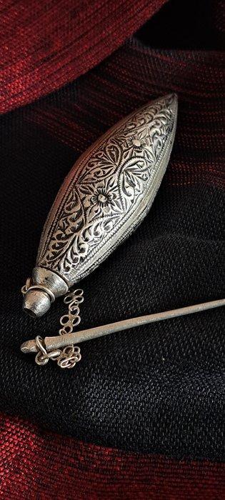 Parfumfles - Zilver - Marokko - 20e eeuw, Antiek en Kunst, Kunst | Niet-Westerse kunst
