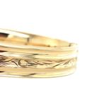 Gouden vintage bangle met gravure 14 krt, Ophalen of Verzenden, Nieuw