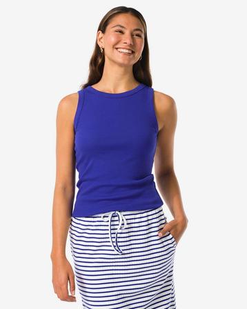 HEMA Dames tanktop Dania blauw beschikbaar voor biedingen