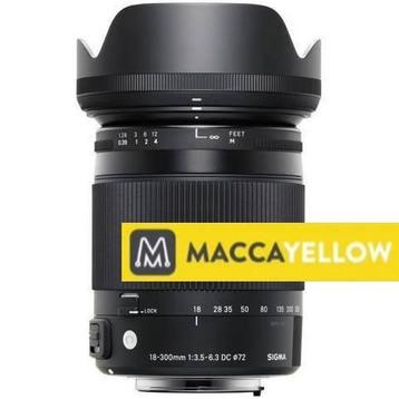 Sigma 18-300mm f/3.5-6.3 DC Macro OS HSM Contemp (Canon) beschikbaar voor biedingen