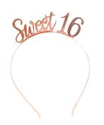 Diadeem Sweet 16 Rosegoud, Kleding | Dames, Ophalen of Verzenden, Nieuw