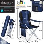 KESSER® Campingstoel - Visstoel - Vouwstoel - Marineblauw, Hobby en Vrije tijd, Overige Hobby en Vrije tijd, Verzenden, Nieuw