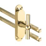 Kruk-espagnolet Chemin de Fer messing ongelakt inclusief 2, Verzenden, Nieuw