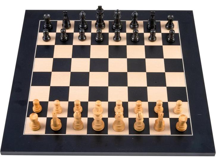 Engelhart 170485 - Schaakset - Bord 40x40cm met houten kist, Kinderen en Baby's, Speelgoed | Overig, Nieuw, Verzenden