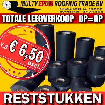 EPDM DAKBEDEKKING wereldmerk giscolene va 7,50 per m² excl beschikbaar voor biedingen