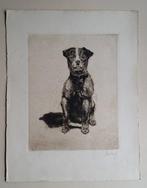 Paul Casberg (1883-1945) - Jack Russell - Handsigned, Antiek en Kunst