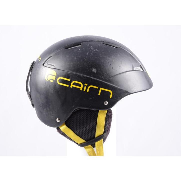 59 60 skihelm/snowboardhelm CAIRN LOC-ACTIVE, Matte black/ye, Sport en Fitness, Skiën en Langlaufen, Skiën, Overige typen, Gebruikt