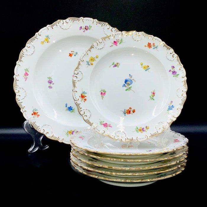 Meissen - First Choice - Biedermeier Floral Desert Service, Antiek en Kunst, Antiek | Glas en Kristal