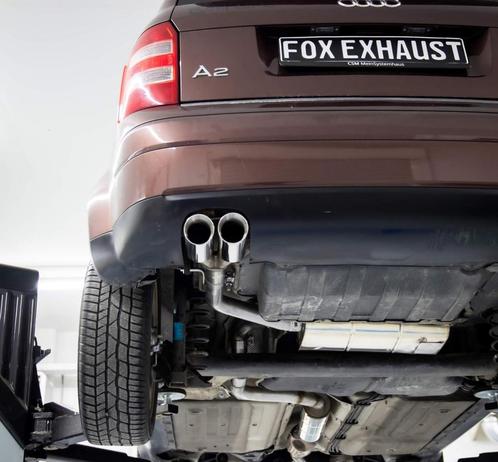 FOX Audi A2 - 1.4l - 34l tank half systeem van cat - 2x76 ty, Auto-onderdelen, Uitlaatsystemen, Nieuw, Verzenden