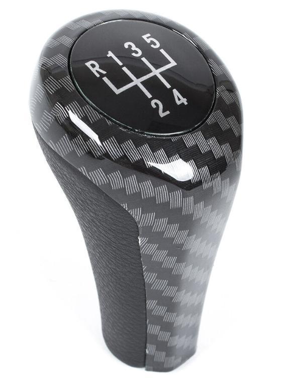 Pookknop BMW Universeel Carbon uitvoering 5 of 6 Versnelling, Auto diversen, Auto-accessoires, Nieuw, Verzenden