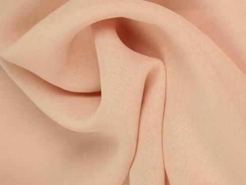 Chiffon stof - Dusty roze - Per 15 of 50 meter, Hobby en Vrije tijd, Stoffen en Lappen, 120 cm of meer, 200 cm of meer, Roze, Nieuw