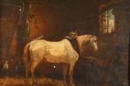 Jean-François Millet (1814–1875), Follower of - Horse in, Antiek en Kunst, Kunst | Schilderijen | Klassiek