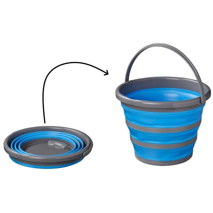 ProPlus Opvouwbare emmer - 10 liter - Rubber en siliconen..., Huis en Inrichting, Schoonmaakartikelen, Ophalen of Verzenden