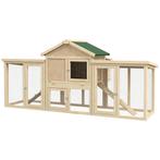 TRUUSK Kippenhok 204 X 85 X 93 Cm Kippenren Met Nestkast Vri, Dieren en Toebehoren, Verzenden, Nieuw