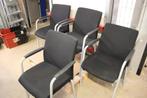 4x zwarte vergaderstoel, Nieuw in verpakking