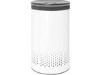 Brabantia Wasmand - met Deksel - 60 l - White / Dark Grey, Huis en Inrichting, Verzenden, Zo goed als nieuw