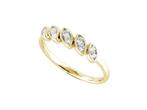 Ring - 18 karaat Geel goud - 0.20ct. tw. Diamant, Nieuw