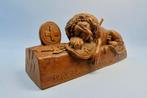Luzern - Brienz houtsnijwerk - 11 x 25.5 x 6 cm - sculptuur,, Antiek en Kunst