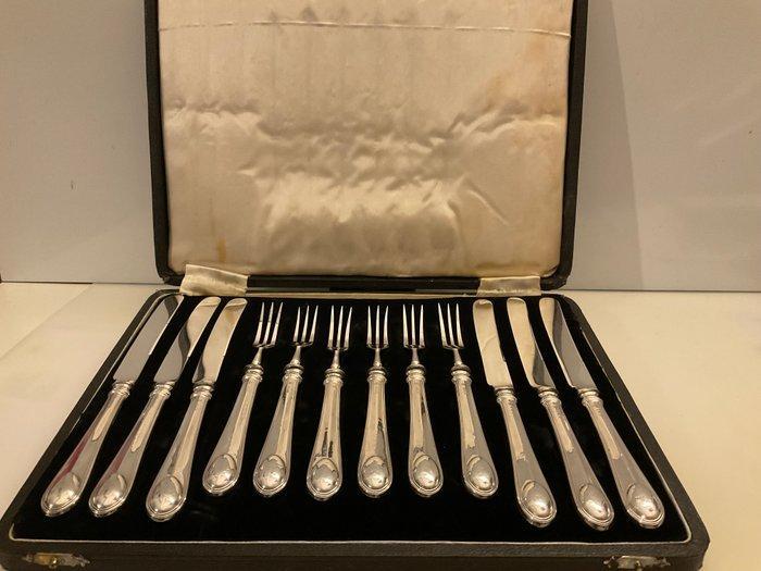 Cooper Brothers & Sons - Bestekset (12) - Sterling zilveren, Antiek en Kunst, Antiek | Goud en Zilver