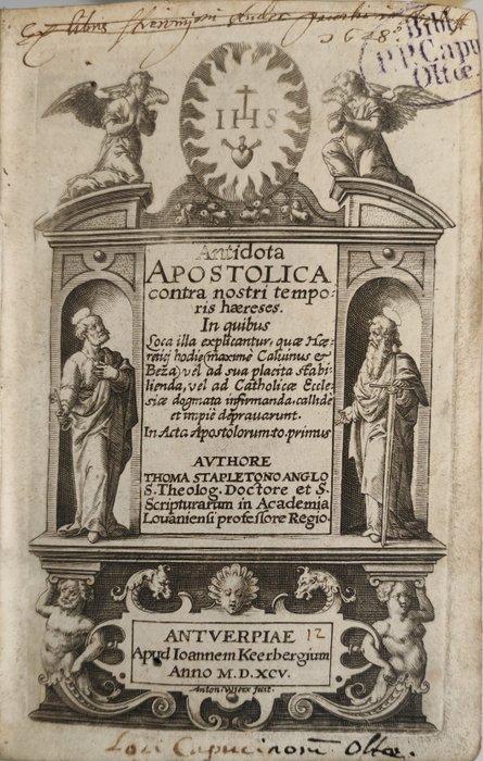 Thomas Stapleton - Antidota apostolica contra nostri, Antiek en Kunst, Antiek | Boeken en Bijbels