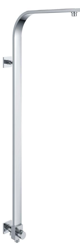 chroom messing luxe douchestang+ omstelknop 45 x 1000, Doe-het-zelf en Verbouw, Sanitair, Nieuw, Verzenden