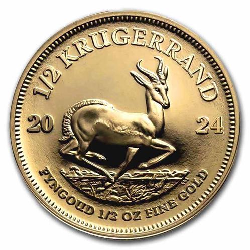 Gouden Krugerrand 1/2 oz 2024, Postzegels en Munten, Munten | Afrika, Losse munt, Goud, Zuid-Afrika, Verzenden