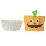 PME Halloween Cupcake Cups Pompoenlantaarn Ø45mm 12st., Verzenden, Nieuw