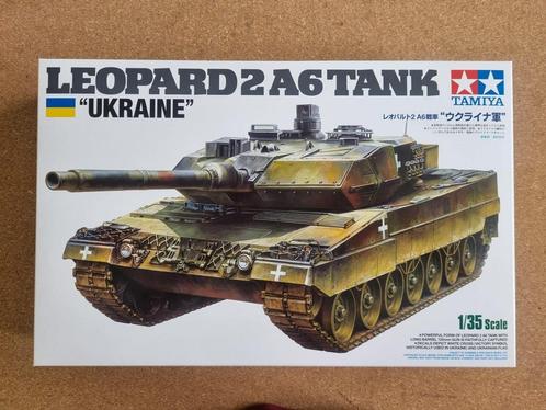 Tamiya 25207 Leopard 2 A6 Tank Ukraine 1:35, Hobby en Vrije tijd, Modelbouw | Auto's en Voertuigen, Tamiya, Verzenden