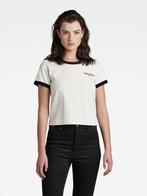 SALE -46% | G-Star Shirt wit/zwart | OP=OP, Nieuw, Verzenden
