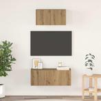vidaXL Tv-meubelset 2 pcs artisanaal eikenkleurig Bewerkt, Verzenden, Nieuw, 50 tot 100 cm, Minder dan 100 cm