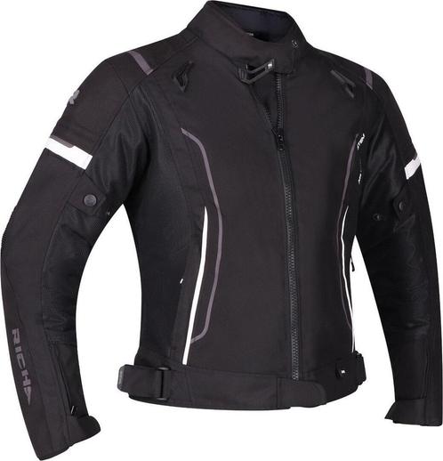 Richa Airstream 3 Dames Zwart Wit Textiele Motorjas, Motoren, Kleding | Motorkleding, Dames, Nieuw met kaartje, Jas | textiel
