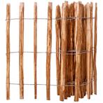 vidaXL Hek 90x500 cm hazelaarhout, Verzenden, Nieuw, Hout, Minder dan 1 meter