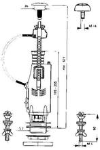 Sanit Duoflush Uni Binnenwerk, Ophalen of Verzenden, Nieuw