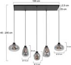 2dekans | Steinhauer - Hanglamp - Reflexion - Zwart - Glas, Huis en Inrichting, Lampen | Hanglampen, Ophalen of Verzenden, Zo goed als nieuw