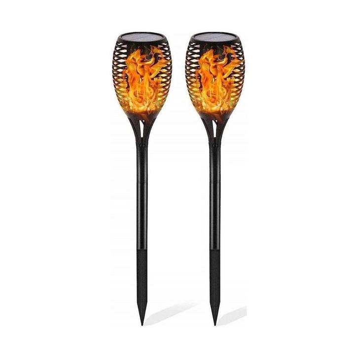 LED Solar Priklamp/Fakkel Tuinverlichting met Zonne-energie, Tuin en Terras, Buitenverlichting, Staande lamp, Nieuw, Led, Kunststof
